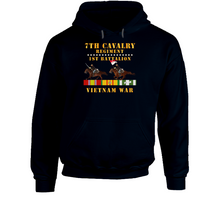 Load image into Gallery viewer, Army - 1st Battalion, 7th Cavalry Regiment - Vietnam War Wt 2 Cav Riders And Vn Svc X 300 Classic T Shirt, Crewneck Sweatshirt, Hoodie, Long Sleeve