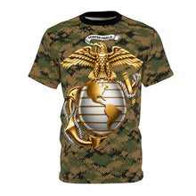 Load image into Gallery viewer, AOP - USMC Camouflage Pattern w Eagle Globe Anchor
