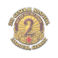 Load image into Gallery viewer, Army 2nd General Hospital Landstuhl 3D-Enhanced Kiss-Cut Sticker