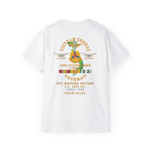 Load image into Gallery viewer, Unisex Ultra Cotton Tee - Vietnam Combat Aviation Vet w Air Crew Badges - 12th Combat Aviation Group - Black Jack - Sgt Howard Meyers - 1968-1969 SVC X 300
