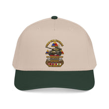Load image into Gallery viewer, Mid Profile Baseball Cap - Army - Cold War Vet - 3rd Armored Division - Gelnhausen, Germany - M60A3 Tank - Spearhead w Fire - 3D - Enhanced