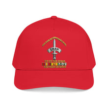 Load image into Gallery viewer, Mid Profile Baseball Cap - Army - Badge - LRRP - Tip of the Spear - Vietnam Vet w SVC - 3D - Enhanced
