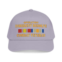 Load image into Gallery viewer, Mid Profile Baseball Cap - Opn Inherent Resolve (OIR) SVC Bar - Combat Veteran - DTF