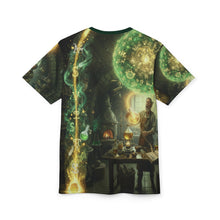 Load image into Gallery viewer, The Ancient Alchemist Turning Lead into Gold Tee | Alchemy AOP Shirt