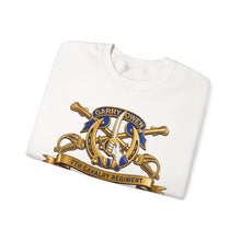 Load image into Gallery viewer, Crewneck Sweatshirt - Army - 7th Cavalry Regiment w Br - Ribbon - 3D - Enhanced
