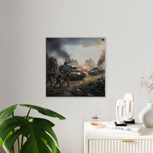 Load image into Gallery viewer, Acrylic Wall Art Panel - Tank Destroyer - M10 Wolverine vs German Panzer Tank