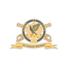 Load image into Gallery viewer, Kiss-Cut Stickers - Army - 1st Cavalry Regiment w Br - Ribbon X 300