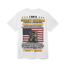 Load image into Gallery viewer, Grumpy veteran with worn boots T-Shirt