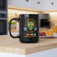 Load image into Gallery viewer, Black Mug 15oz - Army - 18th MP Brigade - V Corps- COLD SVC X 300