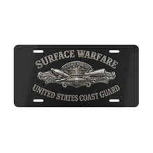Load image into Gallery viewer, License Plate - USCG - Surface Warfare w txt - 3D - Enhanced
