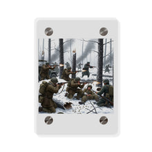 Load image into Gallery viewer, Acrylic Wall Art Panel - 101st Airborne Division fighting the German Army at the Battle of Bastogne