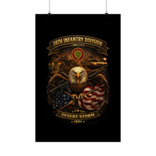 Load image into Gallery viewer, Matte Poster - 24th Infantry Division - Desert Storm