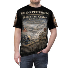 Load image into Gallery viewer, Civil War Tribute Tee — Siege of Petersburg, XXV Corps (USCT) & Mahone's Brigade — Battle of the Crater (July 30, 1864)