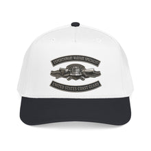 Load image into Gallery viewer, Mid Profile Baseball Cap - USCG - Expeditionary Warfare Specialist w txt - 3D - Enhanced