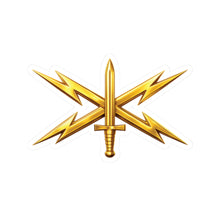 Load image into Gallery viewer, Kiss-Cut Stickers - Army Cyber Corps Branch Insignia - 3D - Enhanced