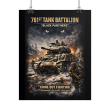 Load image into Gallery viewer, Rolled Posters - 761st Tank Battalion in action - Honoring the 761st Tank Battalion