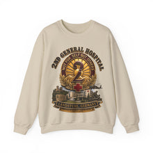 Load image into Gallery viewer, Crewneck Sweatshirt - 2nd General Hospital - Landstuhl Germany - w Hospital - 3D - Enhanced
