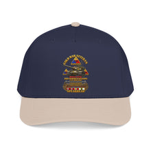 Load image into Gallery viewer, Mid Profile Baseball Cap - Army - Cold War Vet - 3rd Armored Division - Gelnhausen, Germany - M60A3 Tank - Spearhead w Fire - 3D - Enhanced