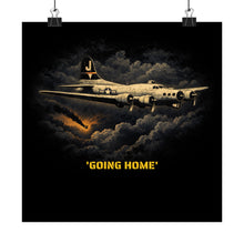 Load image into Gallery viewer, 775th Bomb Squadron Matte Poster — 'Going Home' Vintage WWII Aviation Print