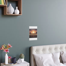 Load image into Gallery viewer, Indoor and Outdoor Silk Posters - 10th Cavalry on Patrol in the sunset w 10th Cav Guidon