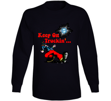 Load image into Gallery viewer, Keep On Truckin - Cmyk W Stars And Disco Ball X 300 Classic T Shirt, Crewneck Sweatshirt, Hoodie, Long Sleeve