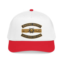 Load image into Gallery viewer, Mid Profile Baseball Cap - USCG - Marine Safety - Auxiliary w txt - 3D - Enhanced