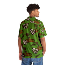 Load image into Gallery viewer, Men's Hawaiian Shirt (AOP) - Lite Green - Flowers and Palms