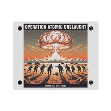 Load image into Gallery viewer, Acrylic Wall Art Panel - Atomic Testing in Nevada Desert Operation Fury - Toward the attack