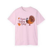 Load image into Gallery viewer, Unisex Ultra Cotton Tee - Happy Turkey Day - Thanksgiving