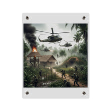 Load image into Gallery viewer, Acrylic Wall Art Panel - Vietnam Village Helicopter Assault