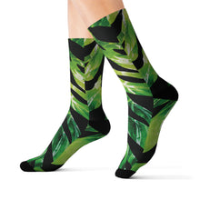 Load image into Gallery viewer, Sublimation Socks - Glossy tropical zebra print design