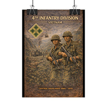 Load image into Gallery viewer, Rolled Posters - 4th Infantry Division in Vietnam 1966-1970