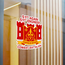 Load image into Gallery viewer, Kiss-Cut Vinyl Decal — Army - 51st Engineer Combat Battalion