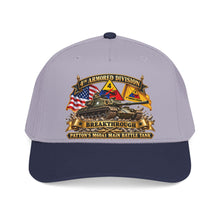 Load image into Gallery viewer, Mid Profile Baseball Cap - 4th Armored Division - PATTON'S M60A1 Main Battle Tank - Breakthrough Division