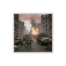 Load image into Gallery viewer, Acrylic Wall Art Panel - M3A1 - 9th Armor Division Attack - WWII