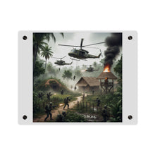 Load image into Gallery viewer, Acrylic Wall Art Panel - Vietnam Village Helicopter Assault