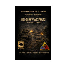 Load image into Gallery viewer, Matte Poster - Hedgerow assault in Normandy, 1944 - Shirt - Back