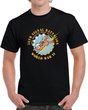 Load image into Gallery viewer, Army - 56th Signal Battalion W Emblem - (the Message Must Go Through) - Wwii X 300 Classic T Shirt, Crewneck Sweatshirt, Hoodie, Long Sleeve