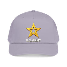 Load image into Gallery viewer, Mid Profile Baseball Cap - Army Star W Us Army w White Star - 3D - Enhanced