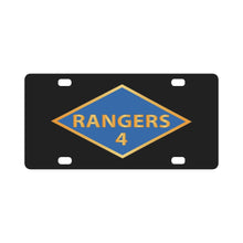 Load image into Gallery viewer, SSI - 4th Ranger Battalion - Ranger Diamond - WWII X 300 Classic License Plate