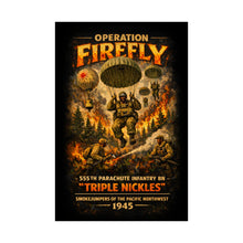 Load image into Gallery viewer, Matte Poster - Operation Firefly - 555th Parachute Infantry