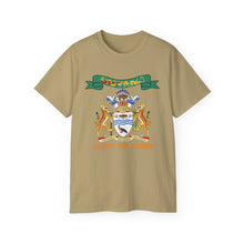 Load image into Gallery viewer, Unisex Ultra Cotton Tee - COA - Coat of Arms of Guyana - Coat of Arms X 300