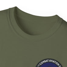 Load image into Gallery viewer, Unisex Ultra Cotton Tee - Vietnam Combat Aviation Vet w Air Crew Badges - 12th Combat Aviation Group - Black Jack No2 - Sgt Howard Meyers - 1968-1969 SVC X 300