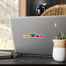 Load image into Gallery viewer, Kiss-Cut Vinyl Decals - Army - WWII Service Ribbons Bar w Philippines SVC (Pacific Theater)