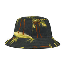 Load image into Gallery viewer, Palm Tree Surf Bucket Hat – Tropical Summer AOP