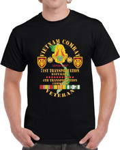 Load image into Gallery viewer, Army - Vietnam Combat Veteran W 71st Transportation Bn, 4th Trans Command W Vn Svc X 300 Classic T Shirt, Crewneck Sweatshirt, Hoodie, Long Sleeve