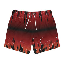 Load image into Gallery viewer, Swim Trunks - Red Night Sky Full of Stars