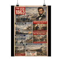 Load image into Gallery viewer, Matte Poster - THE USA - 1863