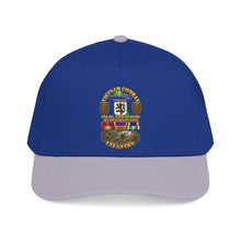 Load image into Gallery viewer, Mid Profile Baseball Cap - Vietnam Combat Veteran - 2nd Bn, 28th Inf 1st Inf Div - VN SVC w bronze star w OLC - 4 Stars w Battle Scene - 3D - Transparent