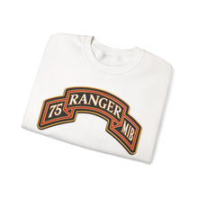Load image into Gallery viewer, Crewneck Sweatshirt - Army - 75th Ranger Regiment - MIB - Ranger Scroll - 3D - Enhanced